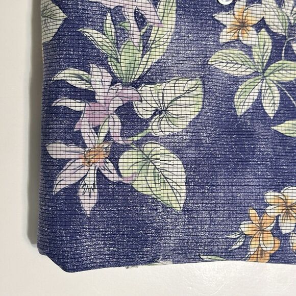 Tommy Bahama Shirt Men’s Size Medium Blue Tropical Floral Print Button Down - Picture 11 of 11